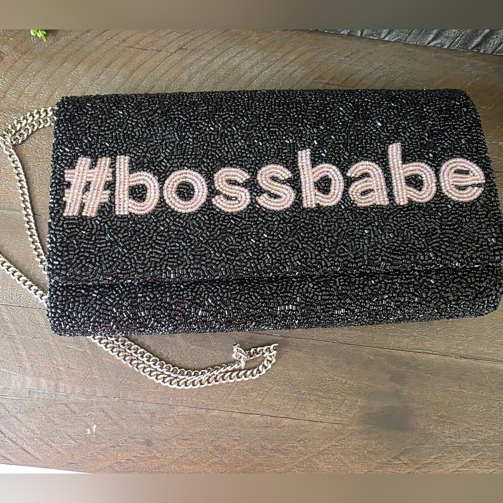 Islands To East Side Beaded #Bossbabe Crossbody/Clutch - Picture 11 of 12